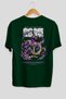 Boa Hancock Anime Back Printed Emerald Green Oversize t-shirt cotton Men Women - 2