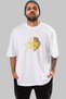 I Am The King Printed Front White Oversize T-shirt Men's Women's Crew Neck - 6
