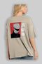 JUJUTSU KAISEN 2 Anime Back Printed Beige Oversize t-shirt 100% cotton Men Women - 3