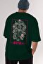 ATTACK ON TITANS Anime Back Printed Emerald Green Oversize t-shirt cotton Men Women - 7