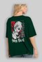 Kaneki Ken TOKYO GHOUL Anime Back Printed Emerald Green Oversize t-shirt cotton Men Women - 4