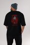 Shanks Anime Back Printed Black Oversize T-shirt Men Women
