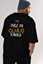 Oh really, buddy? Back Printed Black Oversized t-shirt for Men and Women , Crew Neck - 3