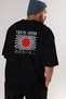 Tokyo Japan Printed Back Black Oversize T-shirt Unisex Men's Women's Crew Neck - 6