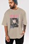 Maki Zenin CHAINSAWMAN 1 Anime Front Printed Beige Oversize t-shirt Men Women - 5