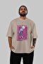 Killua Zoldyck 3 in 1 Anime Front Printed Beige Oversized t-shirt for Men and Women - 4