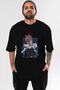 Power Chainsawman Anime Pre-Printed Black Oversize T-Shirt Men Women
