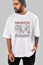 Manchester Front Printed White Oversize T-shirt Unisex Men's Women's Crew Neck