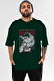 Baki Hanma Anime Pre-Printed Emerald Green Oversize T-Shirt Men Women