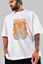 Naruto Itachi Uchiha Anime Front Printed White Oversized t-shirt for Men and Women - 3