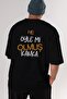 Oh really, buddy? Back Printed Black Oversized t-shirt for Men and Women , Crew Neck - 5