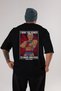 Trump Heman Back Printed Black Oversize T-shirt Unisex Men's Women's Crew Neck - 7