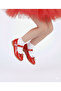 Girl's Red Patent Leather Bowknot Orthopedic Stylish Ballerinas - 5