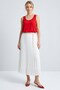 تي شيرت رياضي بقصة A-line مريح وعادي الطراز بحزام سميك - 3