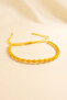 Spiral Macrame Bracelet Yellow Adjustable Unisex Braided Rope Bracelet