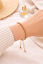 Spiral Macrame Bracelet with Gold Lift Adjustable Unisex Braided Rope Bracelet - 2