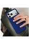 Apple iPhone 18 Pro Max Compatible Case with Velvet Interior and Erasable Launch Case, Navy Blue - 2