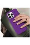 Apple iPhone 14 Pro Max Compatible Case Velvet Erasable Launch Silicone Case Deep Purple - 2