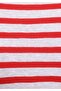 Regular Fit Round Neck Striped Women's Red Short Sleeve T-Shirt - 6
