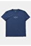 Regular Fit Round Neck Solid Men's Blue Short Sleeve T-Shirt - 5