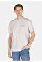 Comfort Fit Round Neck Plain Men's Pocketless Gray Short Sleeve T-Shirt