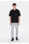 Slim Fit Mid Waist Long Leg Men's Gray Trousers