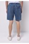 Regular Fit Mid Waist Straight Men's Indigo Jean Shorts - 2