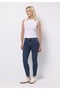 Slim Fit Narrow Leg Women's Indigo Jean Trousers - 3