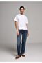 Boxy Fit Round Neck Plain Women's White Short Sleeve T-Shirt - 3