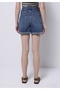 Mom Fit High Waist Straight Women's Denim Jean Shorts - 2