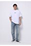 Comfort Fit Round Neck Plain Men's White Short Sleeve T-Shirt - 3