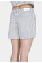 Mom Fit High Waist Striped Women's Denim Jean Shorts - 5