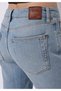 Slim Fit Mid Waist Cigarette Leg Women's Indigo Jean Trousers - 6