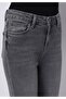 Slim Fit Zippered Women's Black Denim Jean Trousers - 5