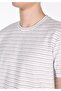 Regular Fit Round Neck Striped Men's Black Short Sleeve T-Shirt - 4