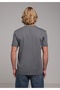 Regular Fit Round Neck Plain Men's Gray Short Sleeve T-Shirt - 2