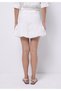 Balloon Skirt Straight Zippered Women's White Skirt - 2