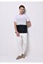 Regular Fit Round Neck Knitted Jacquard Men's Navy Blue Short Sleeve T-Shirt - 3