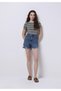 Mom Fit High Waist Straight Women's Denim Jean Shorts - 3