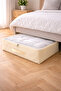 Beige Transparent Quilt Storage Bag 42X53X20 cm – Blanket Compatible, Zippered, Large Volume Closet Organizer Bag - 3