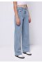 Regular Fit Women's Cotton Light Indigo Denim Jean Trousers - 4