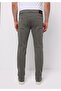 Straight Fit Mid-Rise Straight Leg Men's Green Trousers - 2