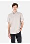 Comfort Fit Polo Neck Plain Men's Stone Short Sleeve T-Shirt