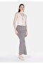 Slim Fit Straight Women's Gray Skirt - 3