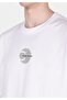 Comfort Fit Round Neck Plain Men's White Printed Short Sleeve T-Shirt - 4