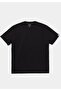 Comfort Fit Round Neck Plain Men's Black Short Sleeve T-Shirt - 5