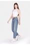Straight Fit Women's Indigo Jean Trousers - 3