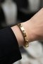 Steel Colored Tamtur Women's Handcuff Bracelet – 18 cm Gold Color Bracelet |   Non-Tarnish Women's Jewelry - 3