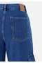 Cargo Fit Mid Waist Slimming Leg Women's Denim Jean Trousers - 6