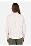Regular Fit Shirt Neck Plain Women's Ecru Long Sleeve Shirt - 2